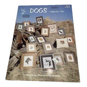 Cross Stitch Dogs Collection One Book 2 Poodle Dachshund Corgi Dog 17 Vtg 1980